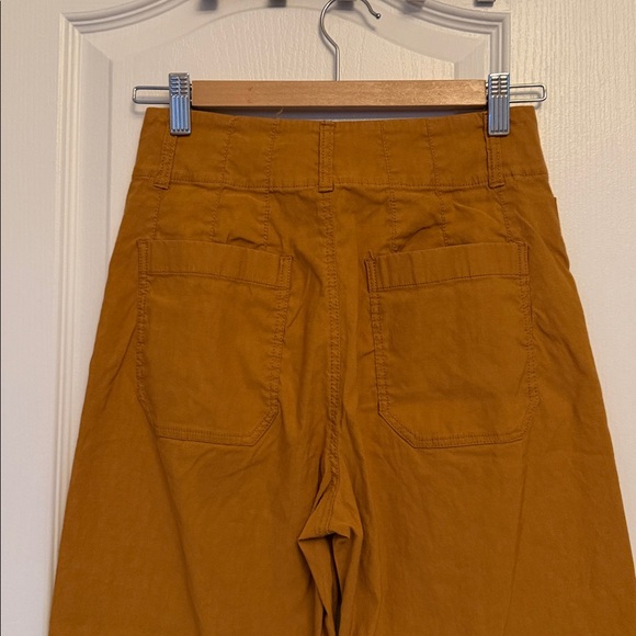 Anthropologie Maeve Golden Wide-Leg Pants - Picture 6 of 9